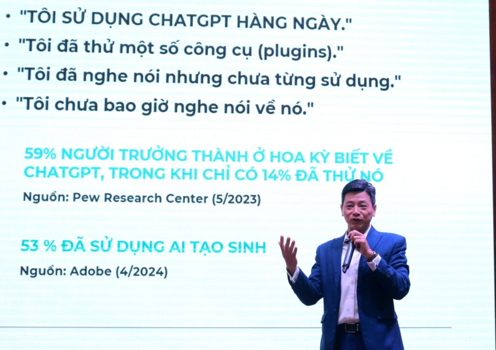 Mr. Đào Trung Thành emphasized that the application of AI in medicine helps reduce treatment costs and improves patient recovery and health outcomes.