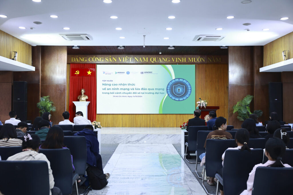 Overview of the Cybersecurity and Fraud Prevention Training Program at Ho Chi Minh City University of Law, October 14, 2024