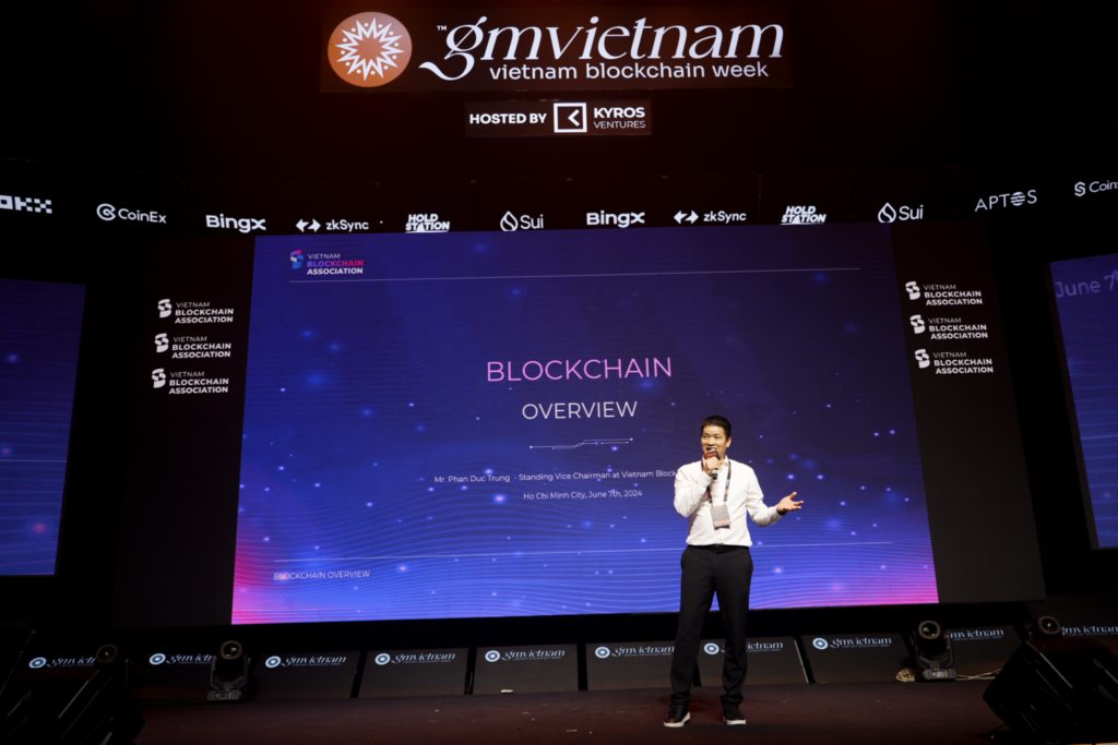 Mr. Phan Duc Trung emphasized blockchain applications and compliance recommendations for individuals and organizations in the blockchain industry.