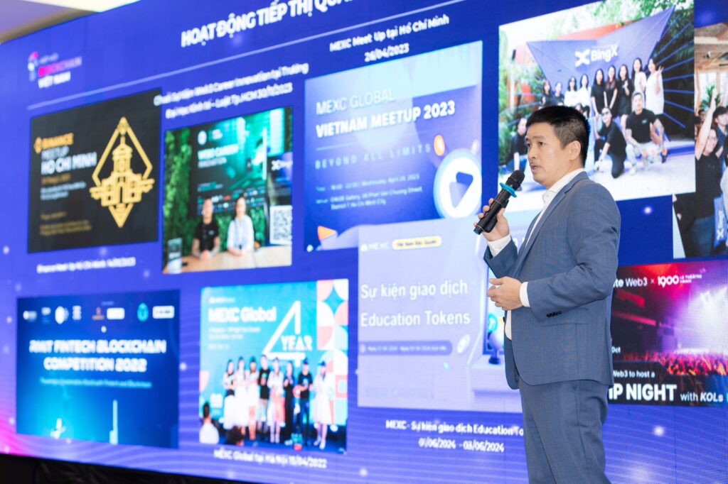 Speaker Phan Đức Trung, Executive Vice Chairman of the Vietnam Blockchain Association (VBA)