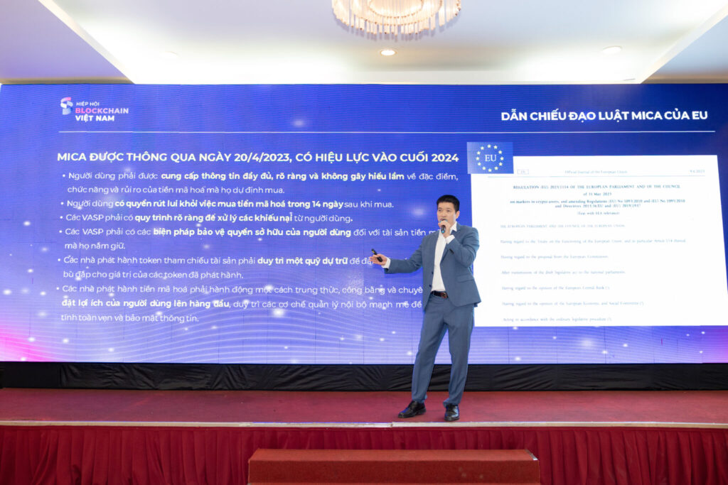 Mr. Phan Đức Trung, Executive Vice Chairman of the Vietnam Blockchain Association (VBA).